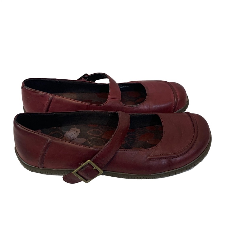 ORTHAHEEL (ELISA) Women's
Cranberry Leather Mary Jane Shoes